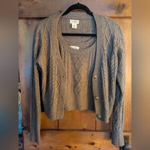 Cable Knit Sweater Set